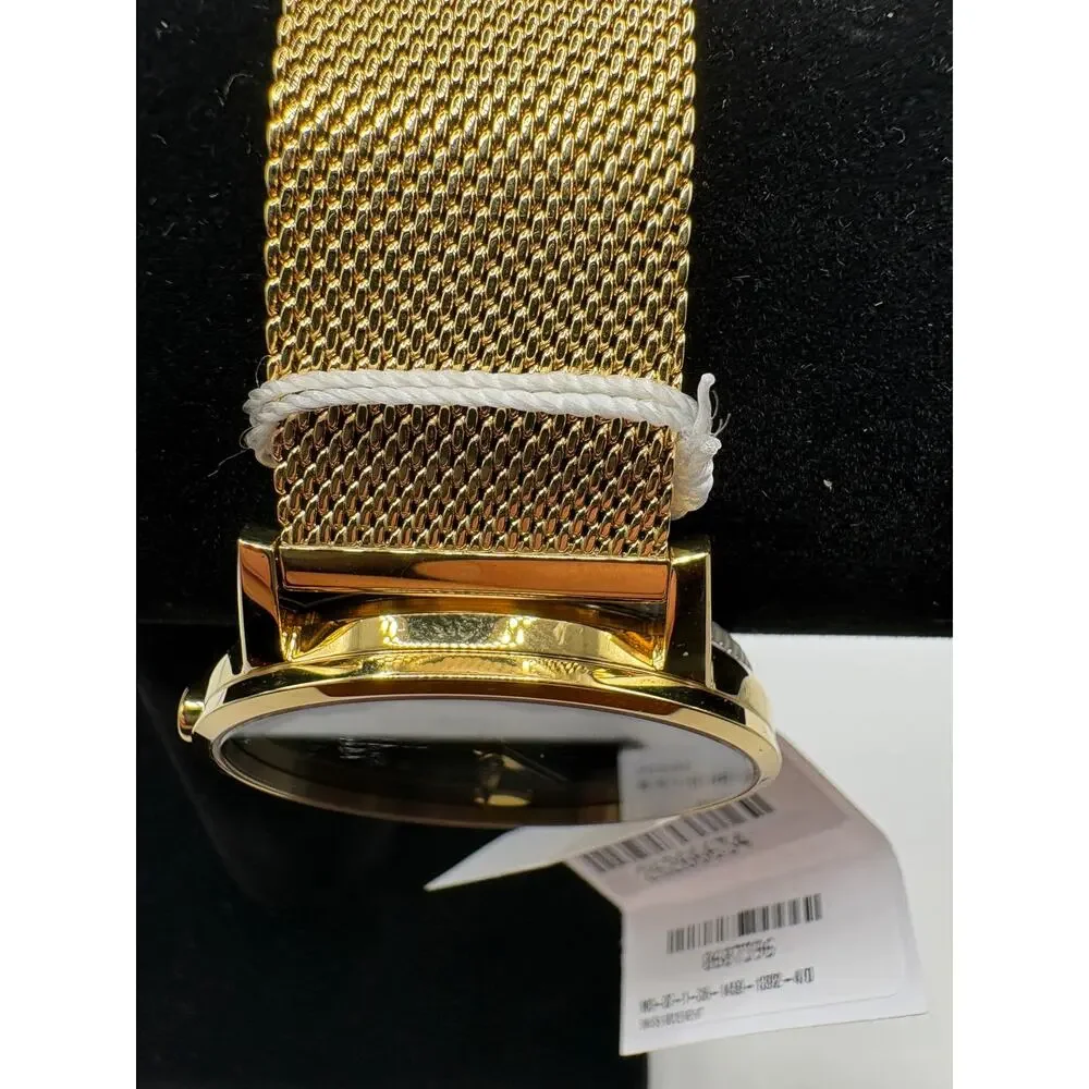 Movado Men's Swiss Museum Gold-Tone PVD Stainless Steel Mesh Bracelet Watch 40mm